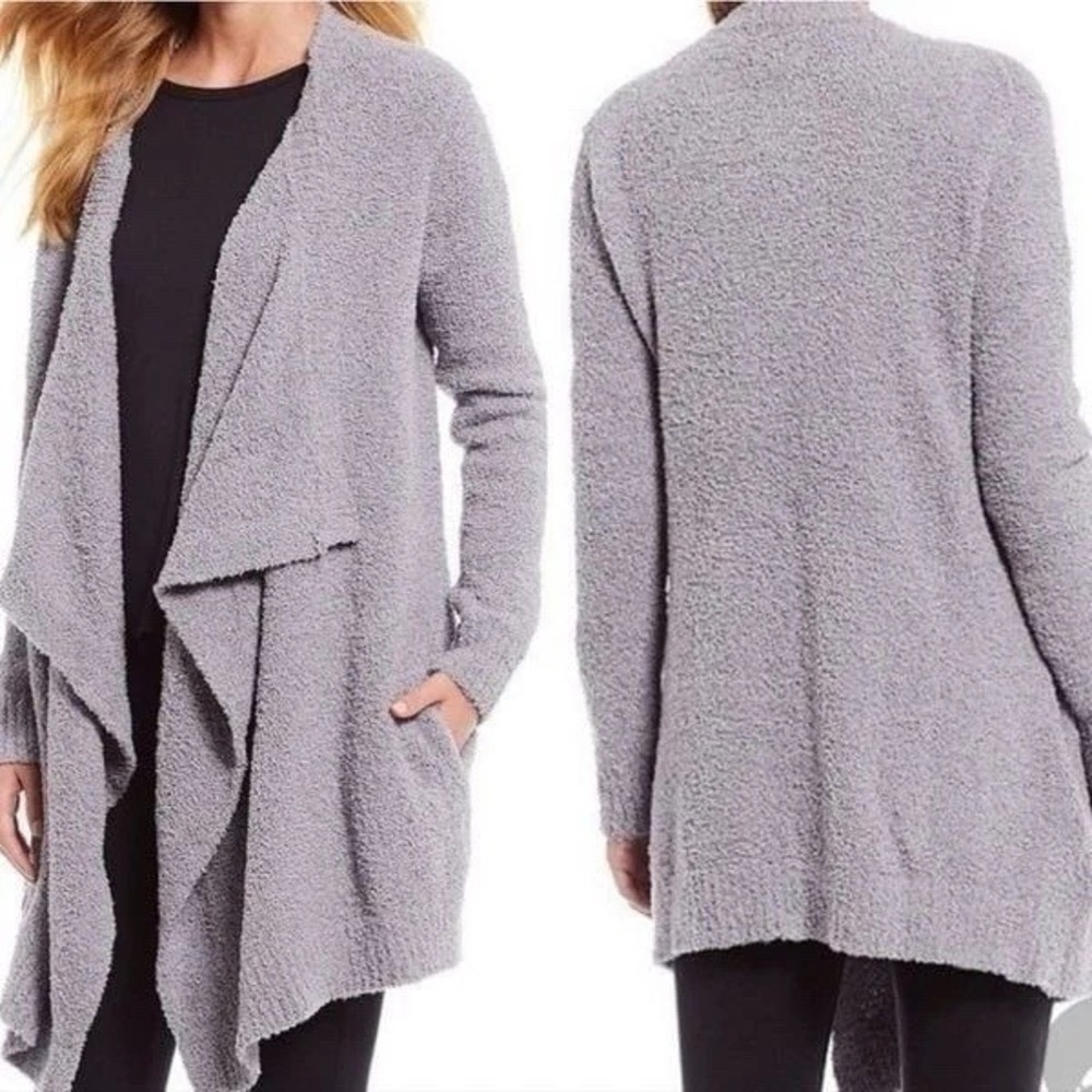UGG Phoebe Wrap Cardigan Sweater Womens Size M Grey Cozy Open Front
